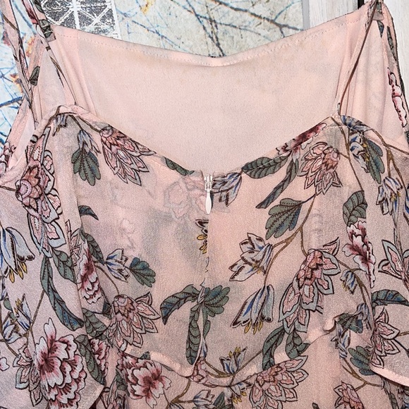 For Love & Lemons Aurora Cold-Shoulder Dress in Pink Floral - Picture 12 of 12